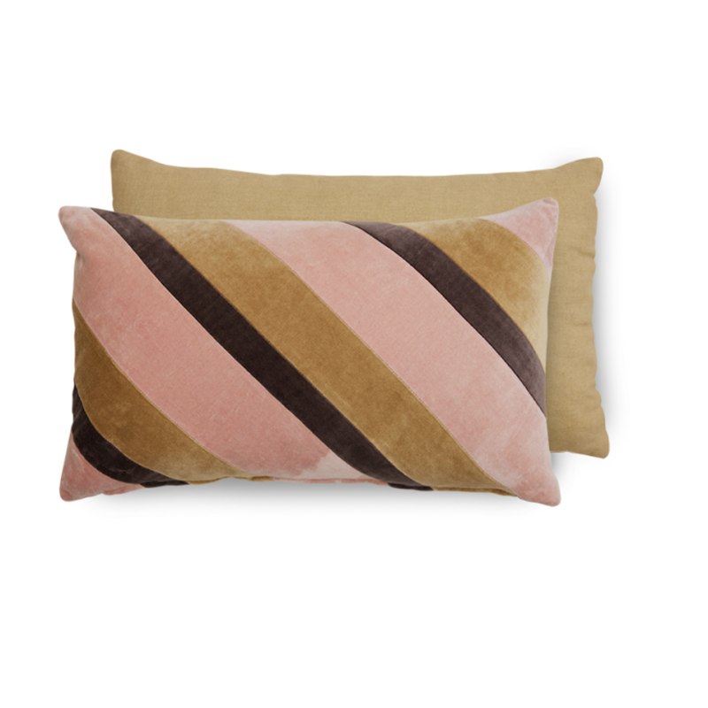 Striped cushion - Ochre