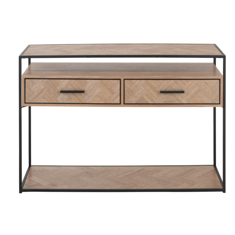 Wood & metal console