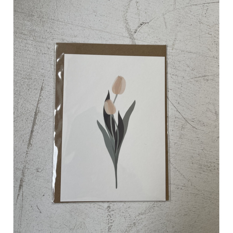 Carte postale - Tulipe pêche