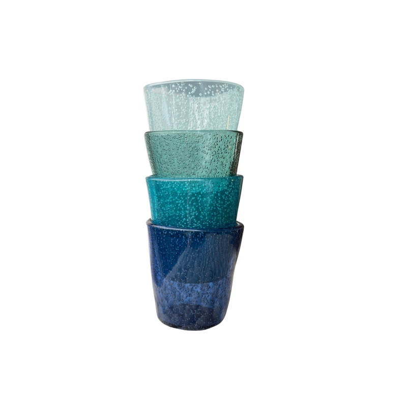 Shot glass in synthetic glass - Celadon, set of 4