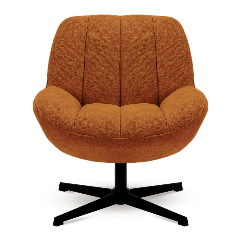 Vintage swivel armchair - Brown