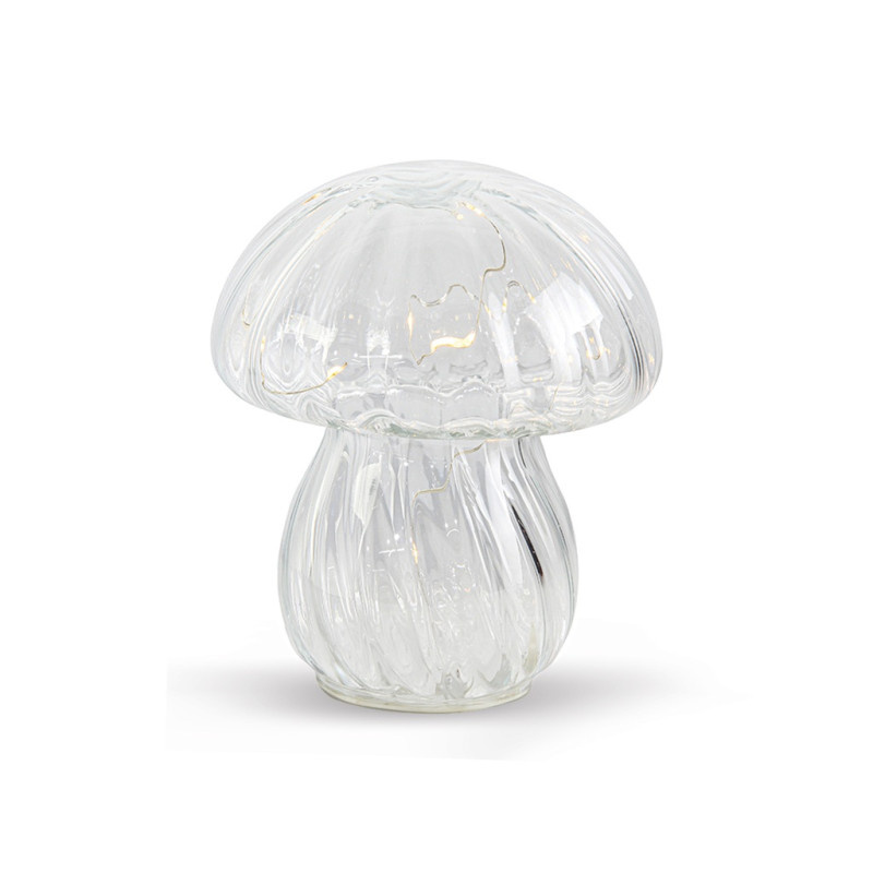 Petite lampe champignon sans fil - Transparent