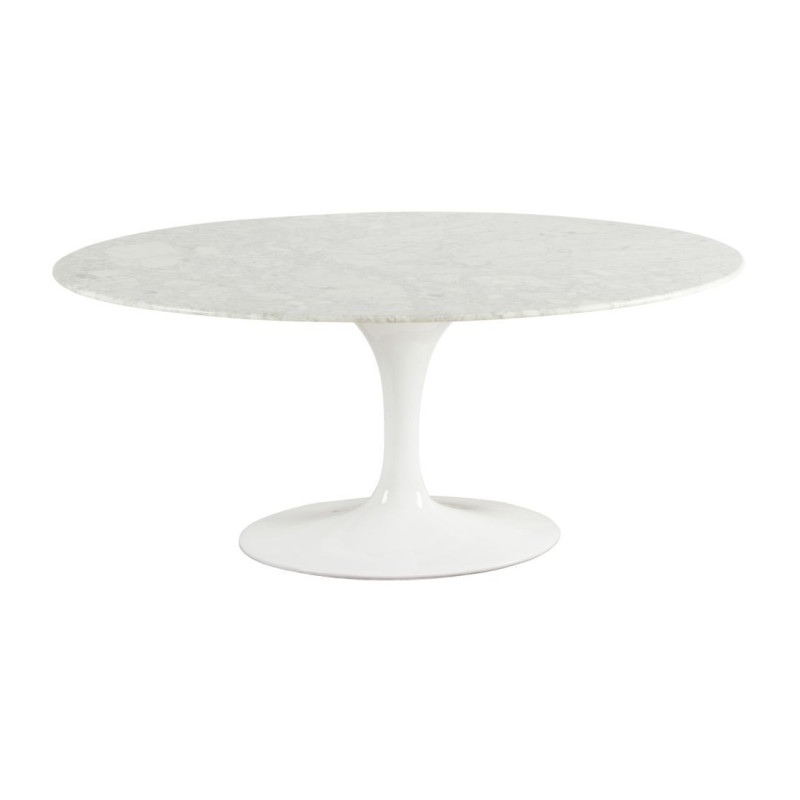 Table à diner ovale en marbre
