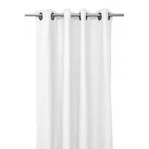 Propriano curtain in white linen 140x280
